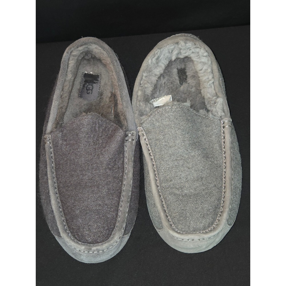 UGG Australia Women's Grayā Wool Blend Suede Leather Slippers Loafers US 10